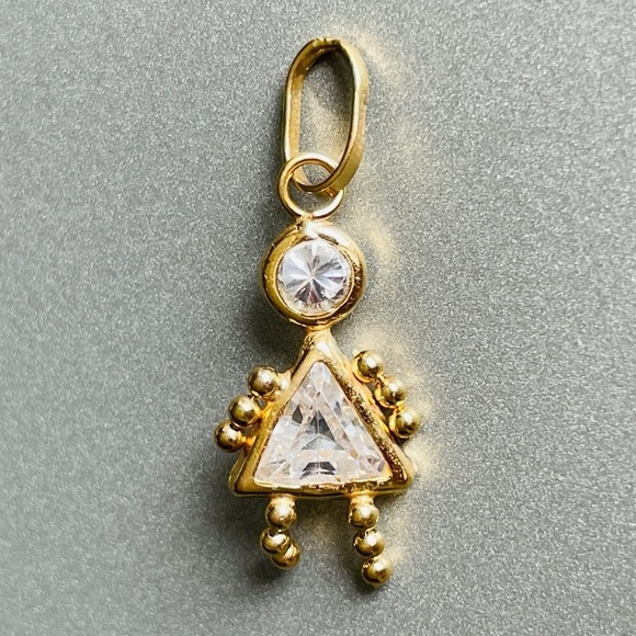 14K & 10k Gold Birthstone Girl Boy Charm Pendant Amethyst Peridot Alexan… - Picture 6 of 9